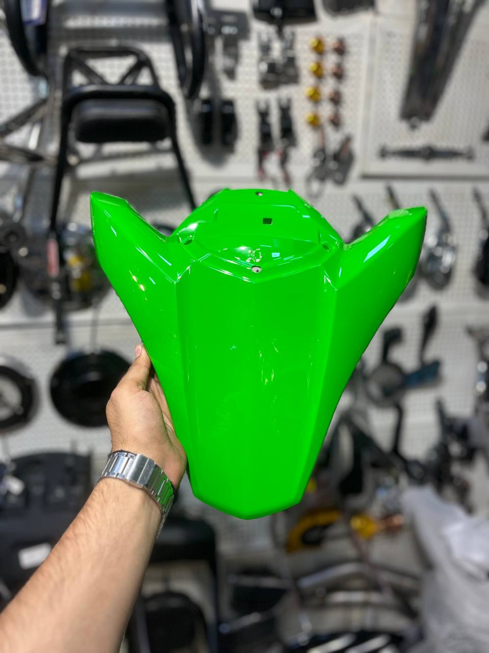 Rear Seat Cover For Z900 Motorcycle Rear Passenger Pillion Seat Cover Cowl Tail Fairing For Kawasaki For Z 900 ABS Rear Seat Cowl (Color : GREEN)